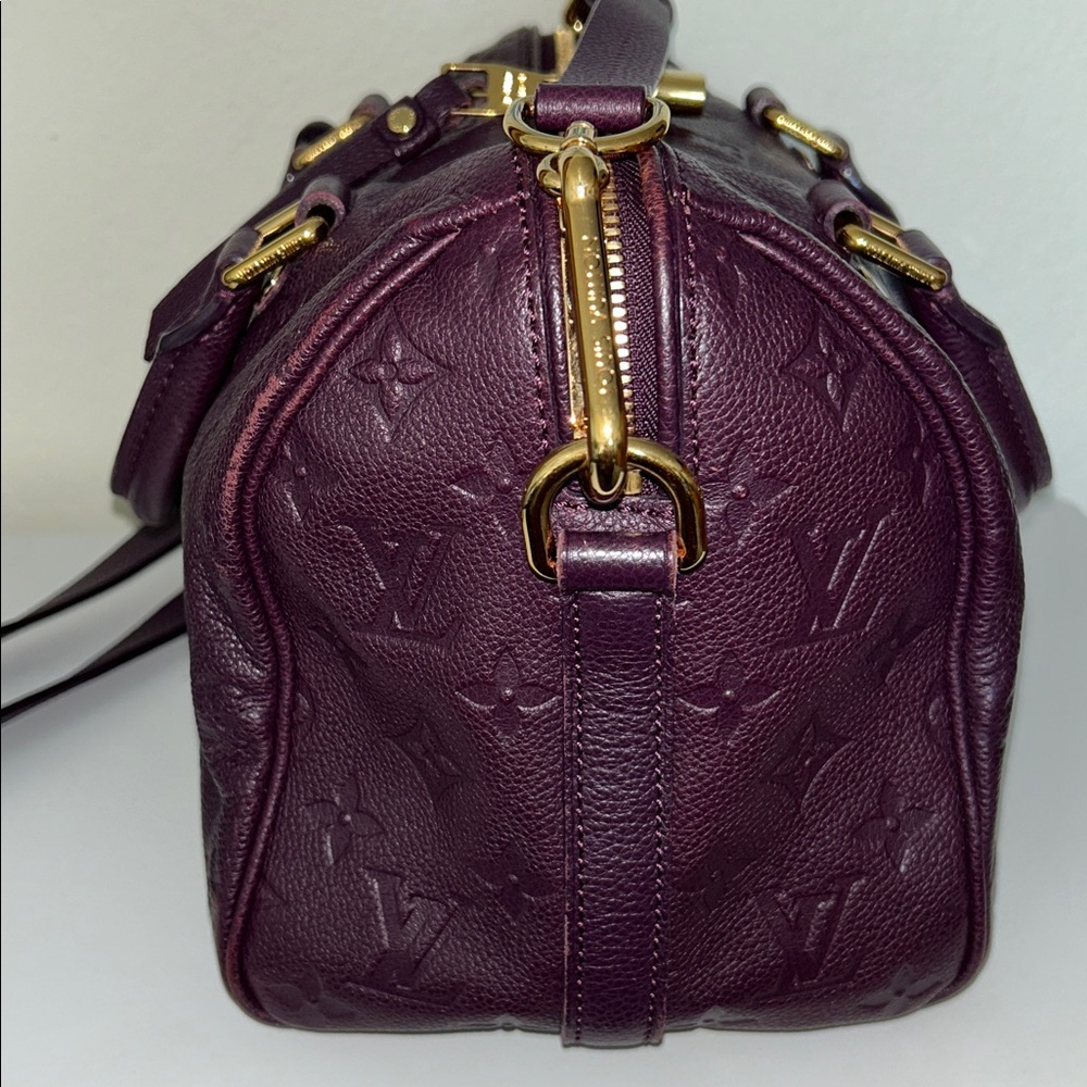 Louis Vuitton empreinte 25 bandouliere speedy crossbody strap, lock & keys - Picture 4 of 16